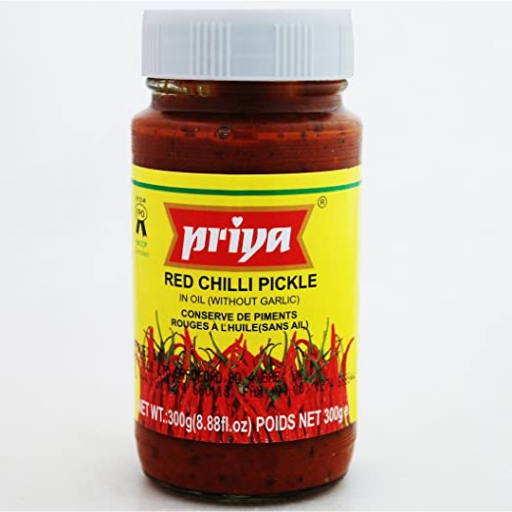 Priya Red Chilli Pickle (Without Garlic)