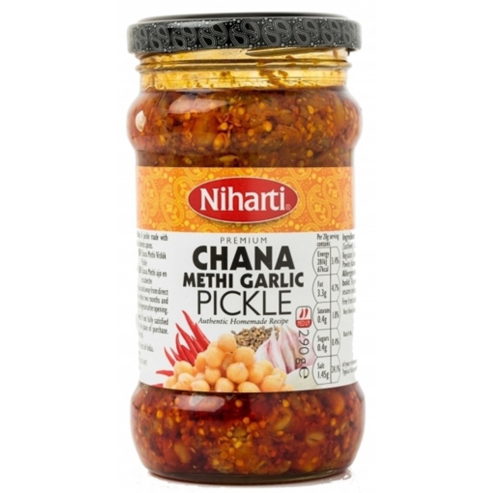 Niharti Chana Methi Garlic Pickle 290g