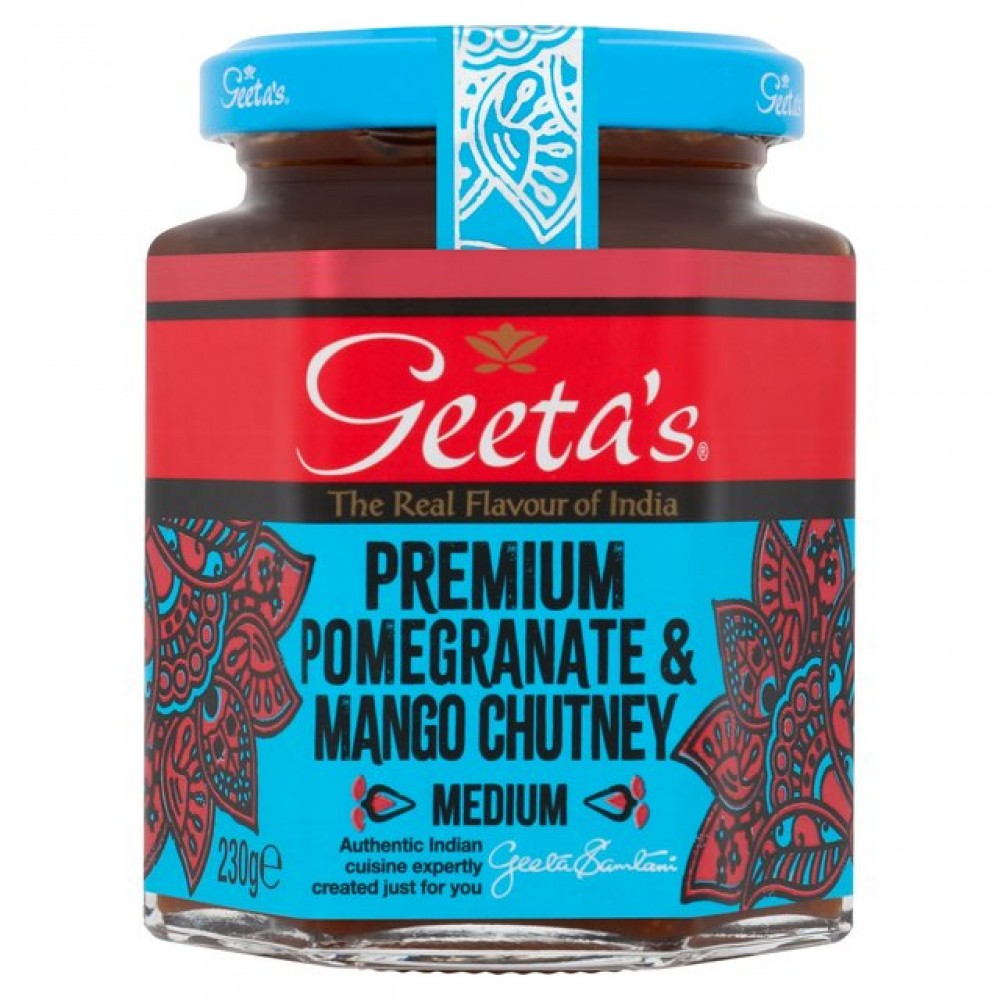 Geeta's Pomegranate & Mango Chutney Medium 230g